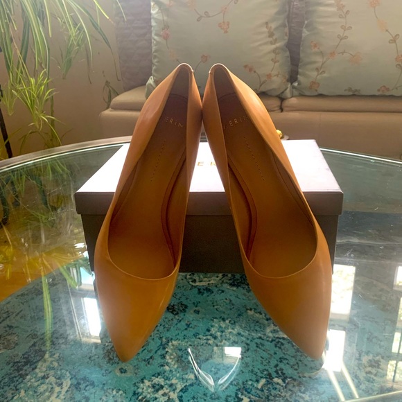 ✨Aerin✨ Caramel Fira-Calf Leather Stilettos - Picture 3 of 15